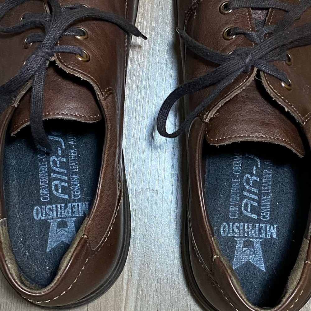 Mephisto Douk Hydroprotect Moc Toe Derby Leather Men's Shoe Sz 11.5 Ecco Insoles - Picture 7 of 13